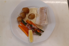 Torskrygg med citronsås